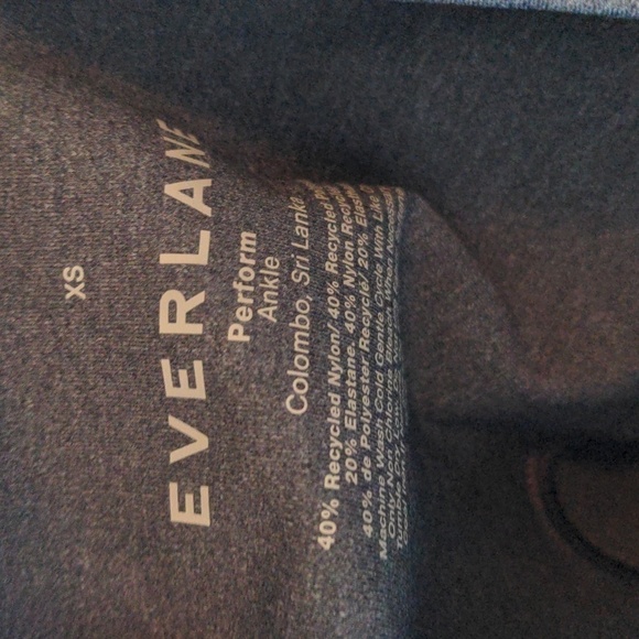 EVERLANE Slate Gray Perform Yoga Workout Pilates NEW Size XS Ankle - Picture 5 of 5